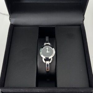 Elegant Black and Silver Movado Watch